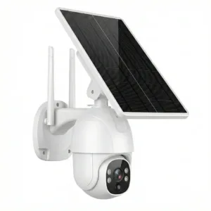 Cameră Supraveghere Solară 4G cu SIM, Full HD 1080p, PTZ 355°, Viziune Nocturnă Infraroșu 30m, Senzor Mișcare AI, IP66