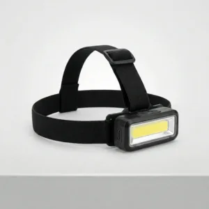 Lanternă LED de Cap cu Acumulator 3W – 300 Lumeni, Încărcare USB, Baterie 800mAh, Fascicul 270°, Rază 50 m, IP65