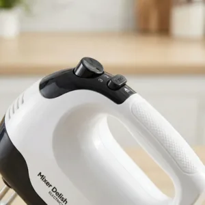 Mixer Delish Electric – 7 Viteze, Capete Duble de Amestecare, Motor 120W, Ergonomic, pentru Aluat, Frișcă și Ouă