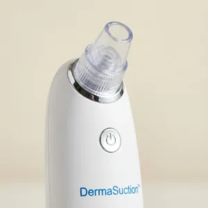 Aspirator Facial Derma Suction – 4 Capete de Curățare, Accesoriu Sonic Peeling și 2 Trepte de Aspirație: Ten Perfect, Fără Puncte Negre și Sebum