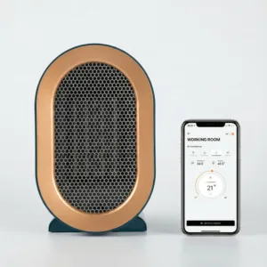 Aerotermă Ceramică BondShop 1200 W – Încălzire Rapidă, 2 Trepte de Putere, Funcționare Silențioasă și Protecție la Supraîncălzire: Confort Termic și Siguranță pentru Birou sau Dormitor