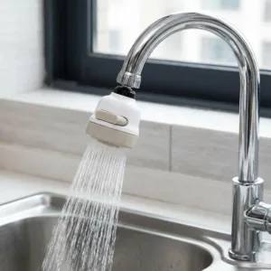 Duză Rotativă pentru Robinet 360° cu 3 Moduri de Pulverizare – Jet, Jet + Duș și Duș, Economie de Apă până la 70%, Universală și ABS Durabil: Eficiență, Control și Confort în Bucătăria Ta