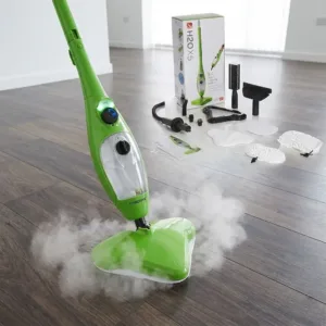 Mop cu Aburi 5 în 1 X5 – Curățare Podele, Covoare, Geamuri și Îmbrăcăminte, Flux Constant de Aburi, Eliminare Acarieni și Bacterii, Accesorii Incluse