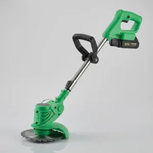 Motocoasă Electrică Portabilă cu Acumulator Li-Ion – 150 mm, 8500 RPM, Sistem 2-în-1 cu Lamă și Fir, Greutate 1.2 kg și Unghi Reglabil: Soluția Ultra-Ușoară pentru un Gazon Impecabil și Borduri Perfecte