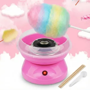 Aparat de făcut vată de zahăr Fresh Delicious – 500 W, 2 trepte putere, design compact și retro: Magia Sărbătorilor direct în Casa Ta