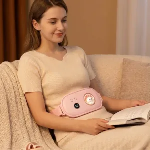 Centură Abdominală Portabilă cu Încălzire și Vibromasaj – 5 Niveluri de Temperatură, 5 Moduri de Masaj și Tehnologie Grafen: Alinare Rapidă pentru Dureri Menstruale și Abdominale