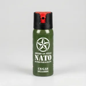 Spray Paralizant NATO MRG M896 Super Jet – 60 ml, Jet Puternic 2–3 m, Omologat și Legal, Carcasă Metalică Rezistentă: Protecție Maximă și Autoapărare Eficientă