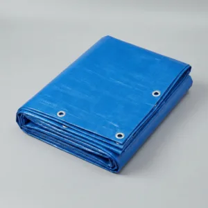 Prelată Impermeabilă Cover Design 5×5 m – Albastră, Rezistentă UV, Margine Dublă cu Capse, Pentru Acoperire Auto, Piscine, Camping și Uz Industrial