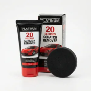 Soluție Îndepărtare Zgârieturi Auto Platinum 20 Seconds – Pentru Mașini și Motociclete, Rezistentă la Intemperii, Fără Silicon, Calitate Germană, Include Burete Aplicator