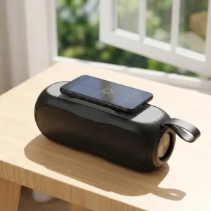 Boxă Bluetooth Portabilă Toing TO-338 – Stereo 5W, Incarcare Solară și USB, Micro SD, Radio FM, Funcție Hands-Free, Redare MP3