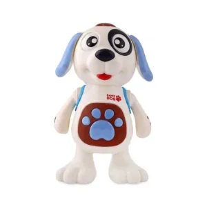 Cățel Dansator Interactiv cu Efecte Luminoase și Sunete – Jucărie Educativă pentru Copii peste 3 Ani, Funcție de Dans și Mișcare, Material Sigur și Durabil, Alimentare pe Baterii AA