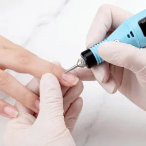 Freză Electrică Profesională pentru Manichiură și Pedichiură – 12000 RPM, Mandrină Metalică, Set de Vârfuri inclus, Carcasă Ergonomică Roz, Viteză Reglabilă 5000–12000 RPM